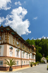 Obraz premium Luhacovice, picturesque spa town in Southern Moravia, Czech Republic