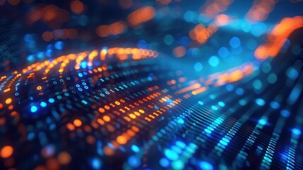 Fototapeta premium abstract technology digital binary code background