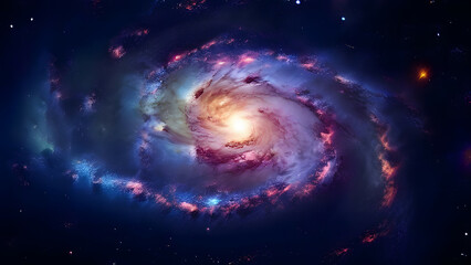 Fototapeta premium awesome spiral galaxy background