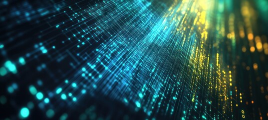 Abstract Digital Network Illustration