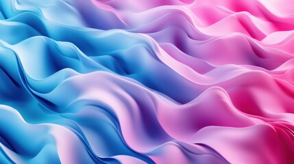 Obraz premium Abstract Wavy Background with Blue and Pink Colors