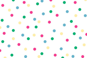 Colorful polka dot patterned background design element