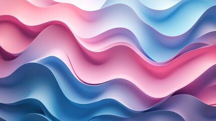 Obraz premium Abstract Wavy Pattern in Pastel Colors