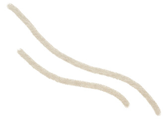 Png abstract shape sticker in earth tone design on transparent background