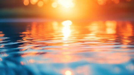 Water Reflection at Sunset