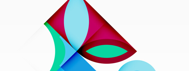 Circles and petals. Geometric beautiful abstract minimal template for Wallpaper, Banner, Background, Card, Book Illustration, landing page