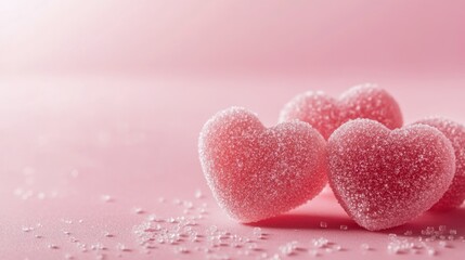 Obraz premium Sweet Heart Shaped Candies