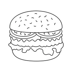 An amazing icon of hamburger, ready for premium use