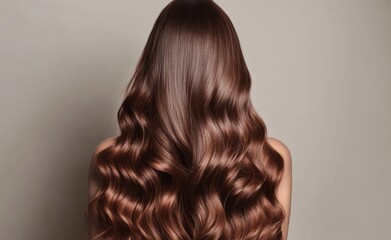 Fototapeta premium Gorgeous Wavy Brunette Hair