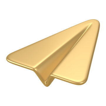 recommend clip art: Paper plane png icon sticker, 3D rendering, transparent background