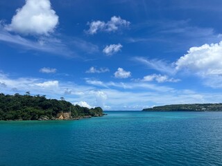 Fototapeta premium tropical island in the ocean okinawa