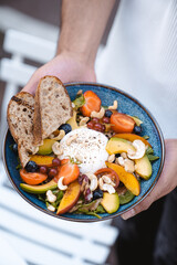 food, bread, eating, sandwich, meal, hand, chef, plate, burger, hamburger, breakfast, cooking, hungry, cake, holding, hands, cook, kitchen, dinner, lunch, eat, restaurant, diet, delicious