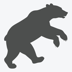 Majestic Bear Silhouette Vector  Stunning Graphic Design for Wildlife and Nature Themes