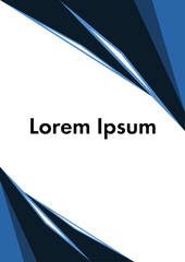 Flat minimalist geometric frames 