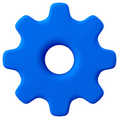 Mechanical gear png 3D sticker icon, transparent background
