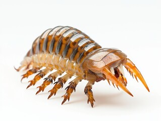 Obraz premium Macro Close-up of a Pill Bug with Sharp Claws.