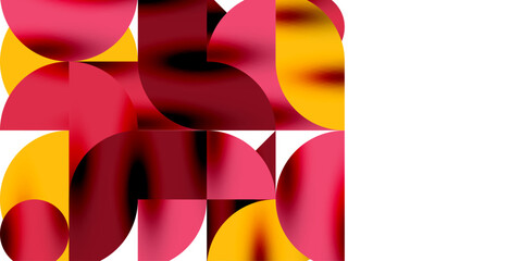 Shadow effect shiny circles and round triangles geometric modern art. Vector Illustration For Wallpaper, Banner, Background, Card, Book Illustration, landing page