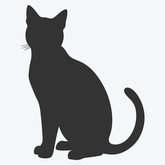 Fototapeta premium Stunning Cat Silhouette Vector Art, Perfect for Your Design Projects