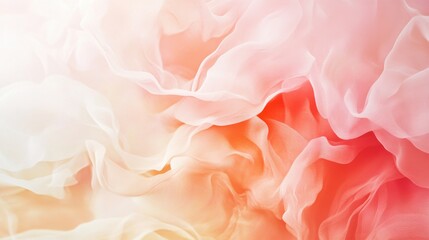 Fototapeta premium A close-up image of soft, flowing fabric in pastel colors, creating an ethereal and dreamy effect.