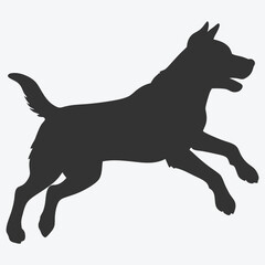 Dog Silhouette Vector Art , The Ultimate Collection of Canine Outlines for Your Designs