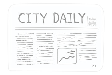 City daily newspaper transparent png
