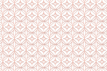 Fototapeta premium Pink round geometric patterned background design element