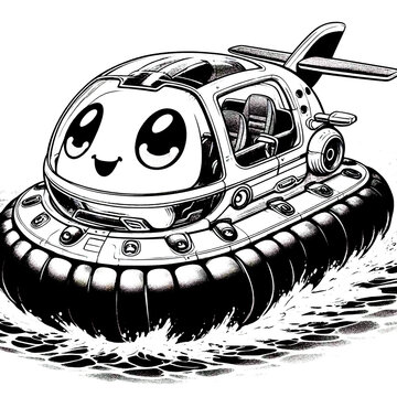 recommend clip art: hovercraft cartoon 