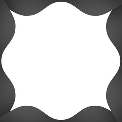 black frame wave and curve