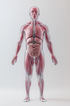 recommend clip art: Human body with lungs anatomy. 