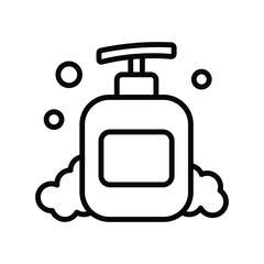 Naklejka premium shampoo icon vector design template simple and clean