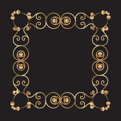 Vintage frames and borders set. Luxury vintage frame collection. 