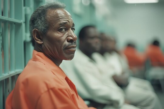 Inmates in a correctional facility, dealing with the limitations and restrictions of their confinement