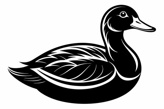 recommend clip art: duck silhouette vector illustration