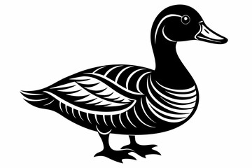 duck silhouette vector illustration