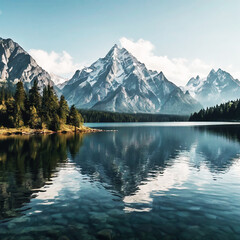 lake in the mountains