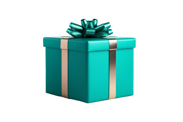 Sleek 3D glass gift box with Cyber Monday text etched on surface isolated on transparent background 