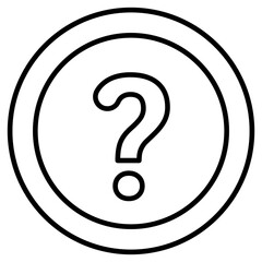 Undecided Icon Design. Represents Uncertain Choice, Decision Pending, Undecided Option, Uncertain. Transparent PNG.