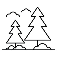 Outside Icon Design. Represents Outdoor Use, Outside Area, Outdoor Environment, Outdoor Accessibility. Vector icon.
