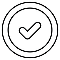 Yes Icon Design. Represents Affirmative, Confirmation, Approval, Positive Response. Vector icon.