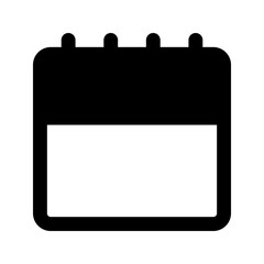 calendar glyph icon