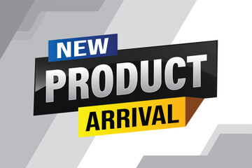 New product arrival tag icon logo sign symbol Banner design template for marketing. Special offer promotion retail. background banner modern graphic design for advertising store shop, online store

