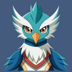 Fototapeta premium vector illustration of cute cartoon owl