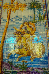 Azulejos im Palácio Nacional de Queluz (Portugal)