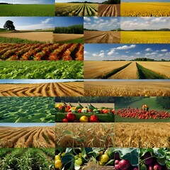 collage of images of vegetables