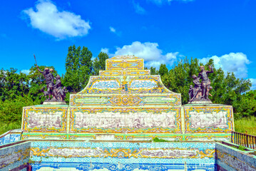 Azulejos im Schlosspark von Palácio Nacional de Queluz (Portugal)
