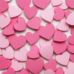 Fototapeta premium Pink Heart Pattern Background