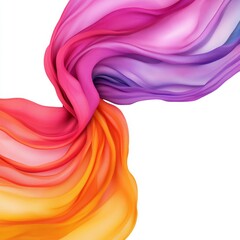 Obraz premium Abstract Colorful Fabric Swirl