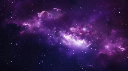 Purple Nebula with Stars
