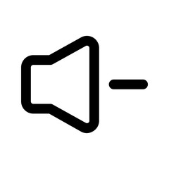volume down glyph icon