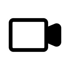 video camera glyph icon